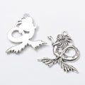 Mermaid-Shaped Detailed Metal Charm Pendants in 2 Finishes view 6