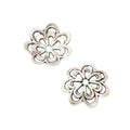 Openwork Flower Bead Caps in Five Metallic Finishes view 8