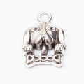 Dog Over Bone Metal Charm Pendant For Jewelry Making And Craft Projects view 6