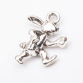Running Rabbit Charm in 2 Metal Finishes for Jewelry Making view 6