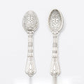 Long Patterned Ornate Spoon Charm Pendants in Five Finishes view 9