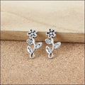 Flower Stem Connector Alloy Jewelry Making Component in 1 Finish Option view 3