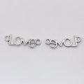 Love Word Connector Alloy Jewelry Making Component in 2 Finish Options view 6