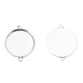 Double Loop Round Cabochon Connector Trays in Two Finishes view 6