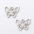 Openwork Butterfly Metal Charm Pendant in Three Finishes view 7