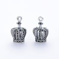 Hollow Crown-Shaped Metal Charm Pendants in 5 Finishes view 9
