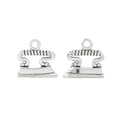 Vintage Flat Iron Metal Charms in Two Antique Finishes view 6