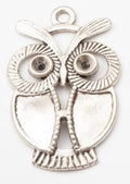 Large Eye Owl Metal Charms in 3 Pictured Finishes for Jewelry Making view 7