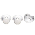 Three Petal Bead Cap with a smooth three-lobed cap in 2 Metal Finishes view 6