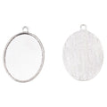 Large Oval Cabochon Setting Charm Pendant For Jewelry Making view 6