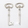 Skeleton Key Metal Charm 3 Finish Options Craft Supply view 8