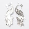 Peacock Metal Charm In 3 Finish Options for Jewelry Making view 8
