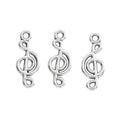 Treble Clef Charm in 4 Metal Finishes for Jewelry Making view 8