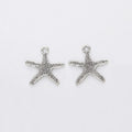 Textured Starfish Metal Charm 5 Finish Options Craft Supply view 9