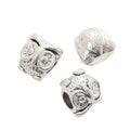 Owl Slider Bead in 2 Metal Finishes for Jewelry Making view 6