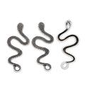 Wavy Snake Vintage Metal Charm Pendant for Jewelry Making view 7