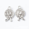 Wide Brim Hat Metal Charms in Antique Bronze and Silver Finishes view 5