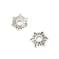 Sunburst Flower Bead Caps in Four Metallic Finishes view 9