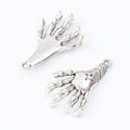 Skeleton Hand Connector Charm in Two Antique Metal Finishes view 6