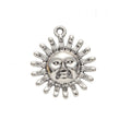 Sun Face Cabochon Setting Charm Metal Pendant for Jewelry Making view 8