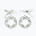 Bird And Wreath Toggle Clasps in 2 Metal Finish Options view 6