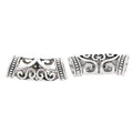 Openwork Curved Tube Spacer Beads in Four Metal Finishes view 9