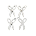 Small Scissors Metal Charms in Antique Silver Finish view 3