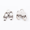 Pair of Mary Jane Shoe Charms in Two Antique Finishes view 6