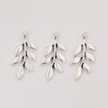 Leafy Branch Metal Charms in Four Finishes for Jewelry Making view 8