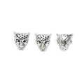 Leopard Head Bead in 3 Metal Finishes for Jewelry Making view 7