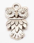 Layered Owl Charm Metal Jewelry Making Component Pendant view 10
