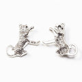 Leaping Leopard Metal Charms in 2 Pictured Finishes view 6