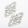 Filigree Diamond Metal Connectors in Four Finish Options view 9