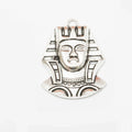 Egyptian Pharaoh Face Metal Charms in 2 Pictured Finishes view 6
