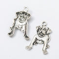 Sitting Bulldog Metal Charms in Two Antique Finishes view 6