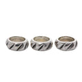 Wide Hole Swirl Tube Beads in Antique Gold and Silver Finishes view 6