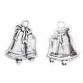 Double Christmas Bell Metal Charm Pendant For Jewelry Making And Craft Projects view 3