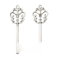 Ornate Crown Top Key Charm Pendants in Seven Finishes view 11