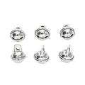 Antique Silver Round Jingle Bell Metal Pendant Charm view 3