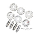Round Disc Spacer Bead in Antique Silver Tone Jewelry Making Component view 3