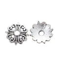Openwork Floral Pattern Bead Caps in Two Antique Finishes view 6