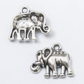 Vintage Finish Metal Elephant Charms in 6 Style Options view 9