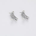 Perched Raven Jewelry Charm in Two Antique Finishes view 6