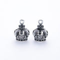 Three Dimensional Crown Charm In 5 Metal Finishes For Jewelry Making view 10