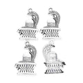 Egyptian Cobra Metal Charm Pendant for Jewelry Making view 3
