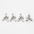 Campfire Log Charms in Antique Bronze, Antique Silver view 6