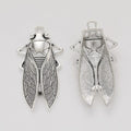 Cicada Metal Pendant Charms in 4 Distinct Finishes view 9