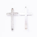 Double Loop Cross Connector in Multiple Metal Finishes for Jewelry Making view 6