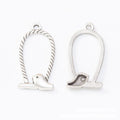Birdcage And Perched Bird Metal Charm Pendant For Jewelry Making view 5
