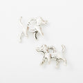 Running Dog Detailed Metal Charm in 1 Finish for Crafting view 3